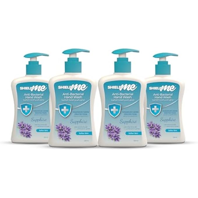 SHIELDME ANTIBACTERIAL HANDWASH LIQUID SOAP, 500ML (PACK OF 4)- SAPPHIRE - Image 1